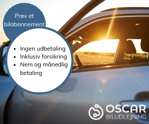 leje af bil hos Oscar biludlejning